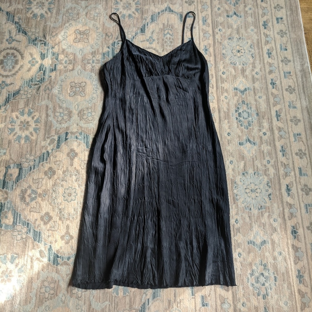 Banana Republic Navy Silk Slipdress